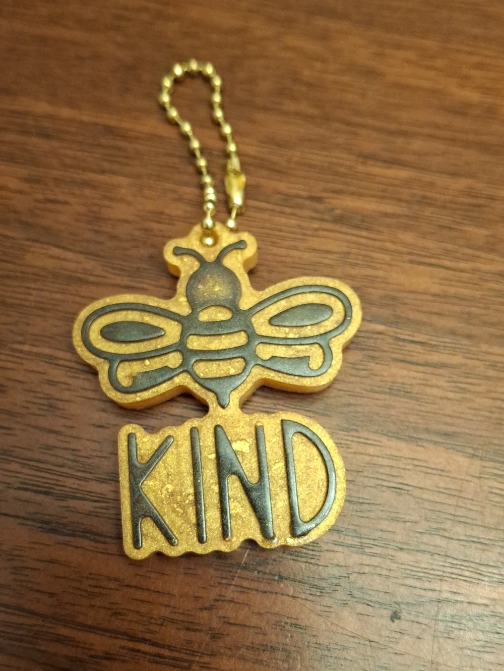 Bee 🐝 Kind 2" Keyring Purse Charm On Ball Chain NWOT